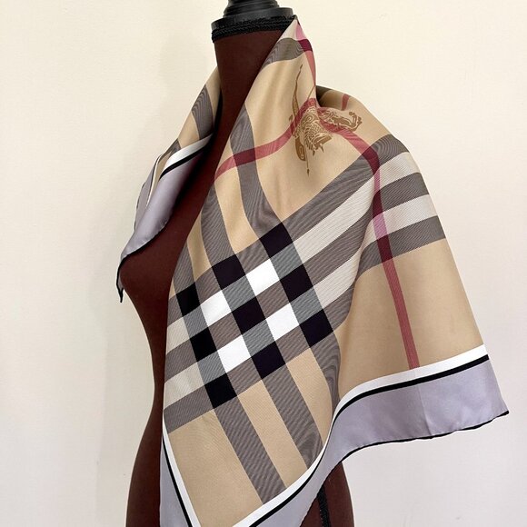 Display #4 Burberry Classic Check Scarf - Picture 4 of 14